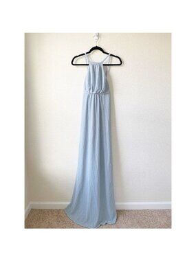 Show Me Your Mumu Amanda Steel Blue Maxi Dress Women's XX-Small XXS